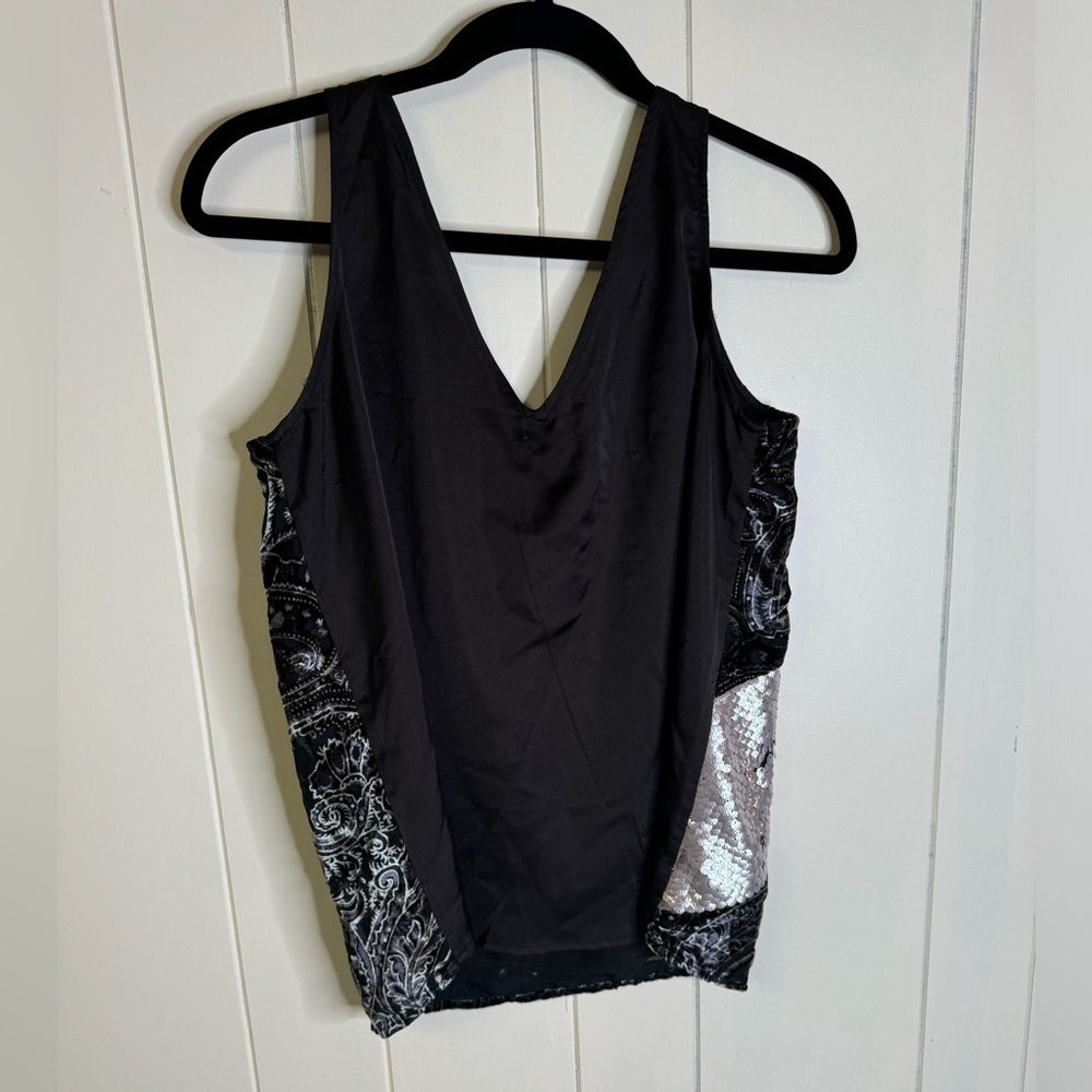 Anthropologie Tiny Cassandra Sequined Velvet Tank S - Picture 6 of 6